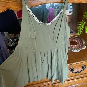 Olive Green Strap Shirt from Torrid